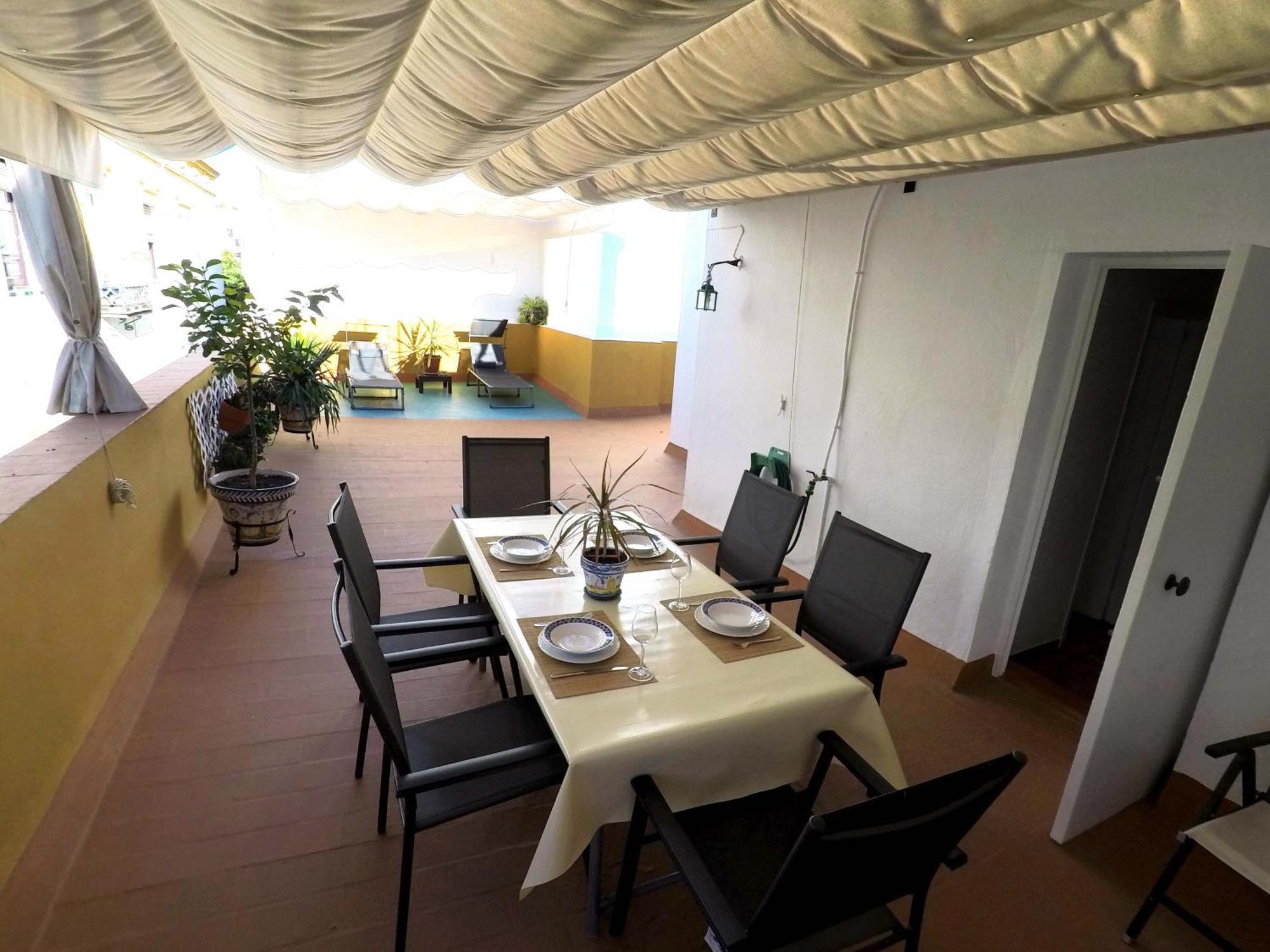 Duplex Acogedor Con Gran Terraza En Pleno Centro De Sevilla! Dış mekan fotoğraf