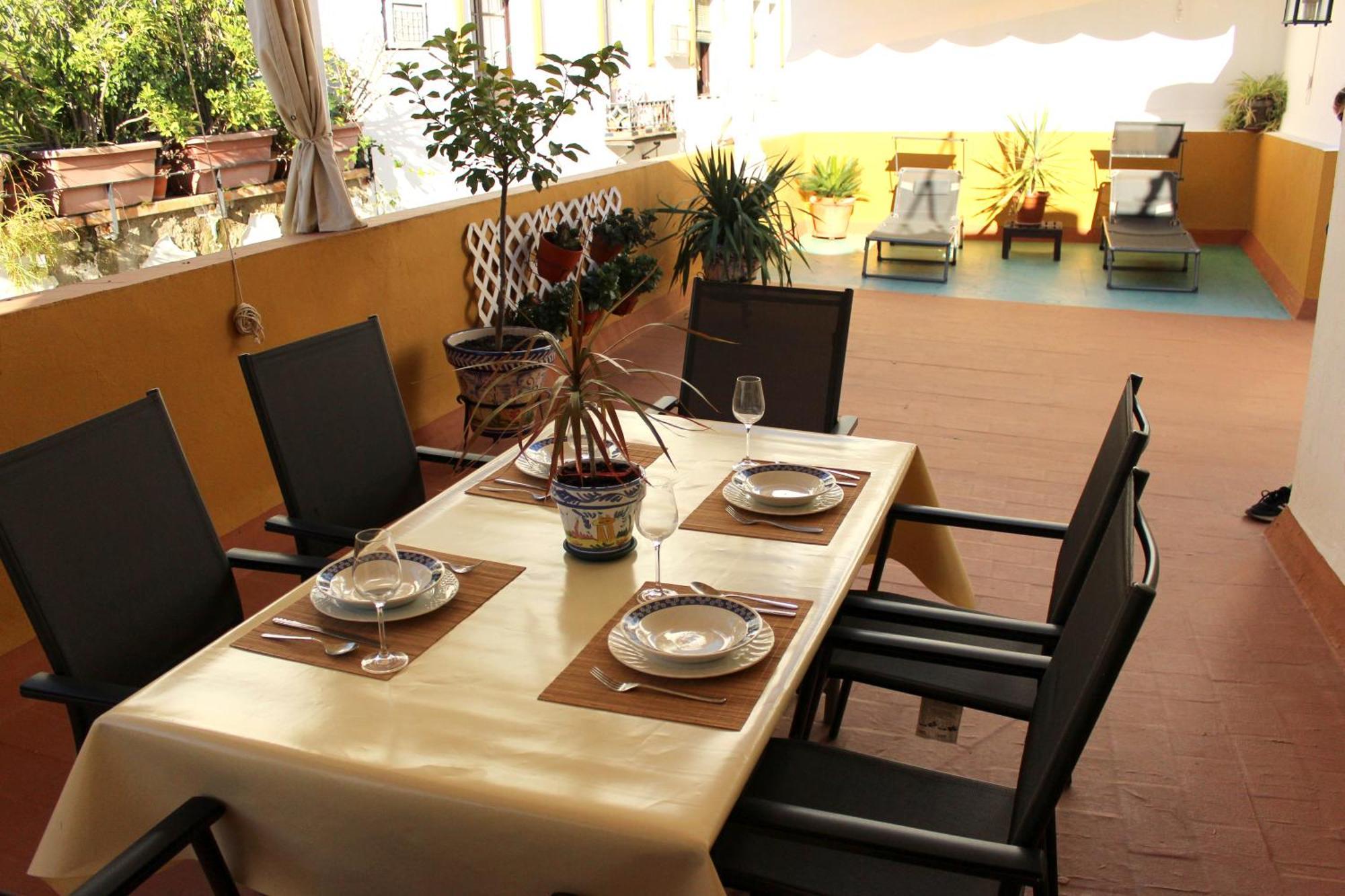 Duplex Acogedor Con Gran Terraza En Pleno Centro De Sevilla! Dış mekan fotoğraf